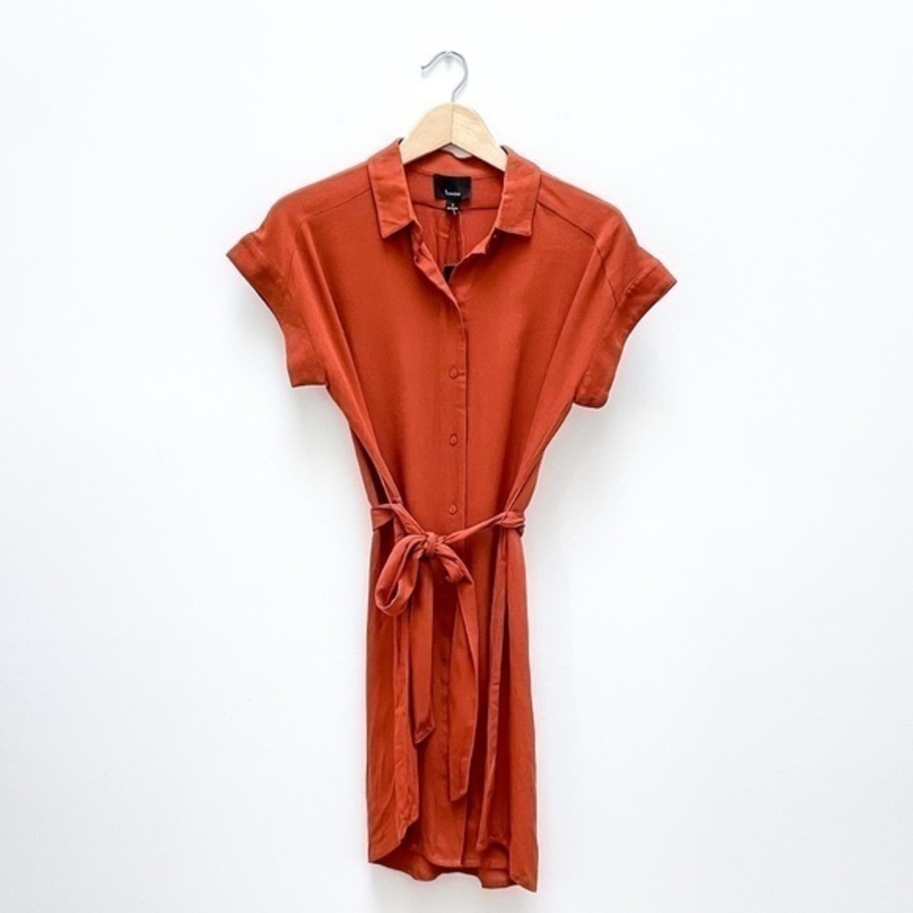 Lumiere Short Sleeved Button Front Shirtdress - NWT